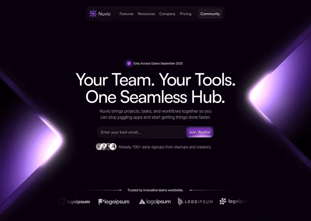 Modern SaaS Landing Page