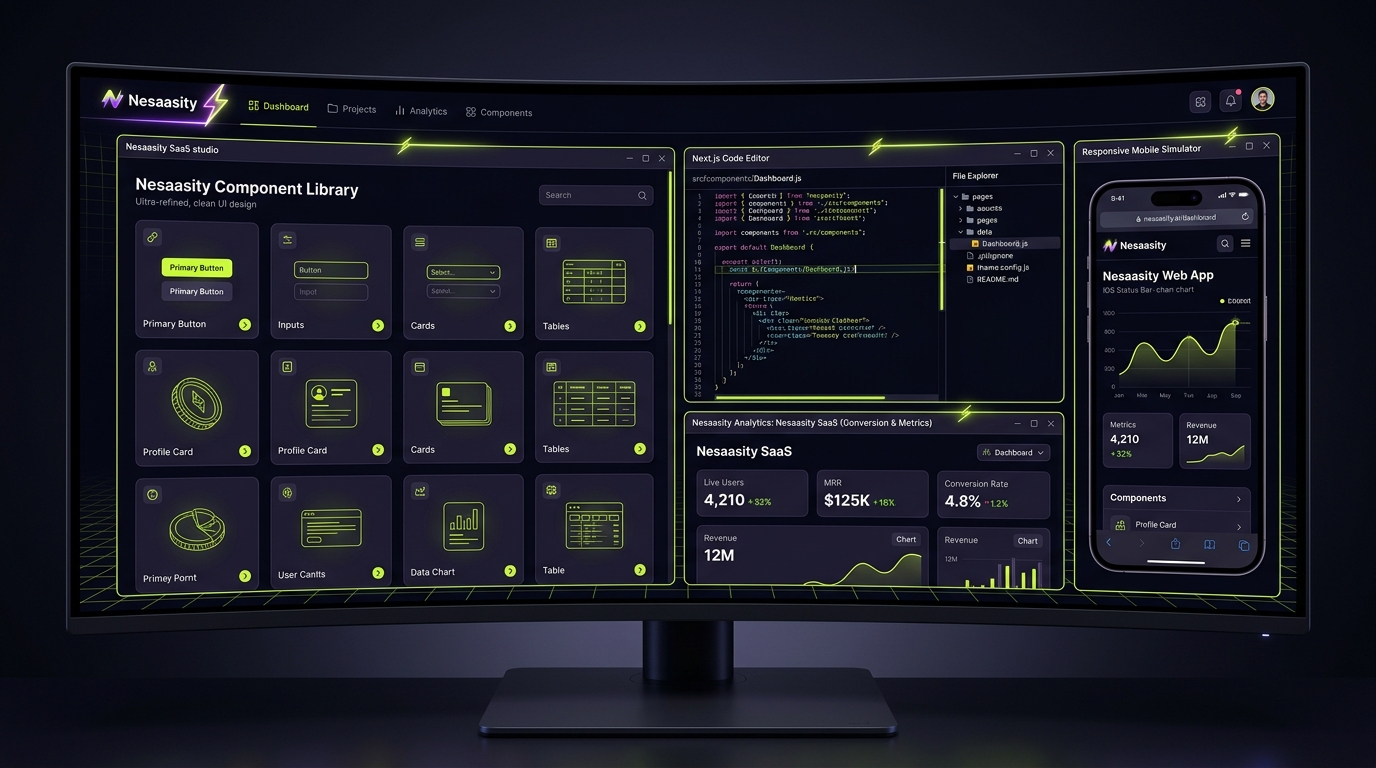 Nesaasity SaaS 0 to 1 Studio Workstation Interface